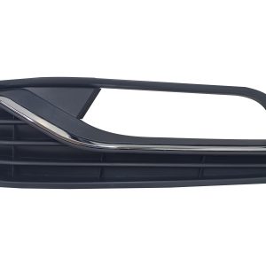 VW Polo Mk7 - Left Side Bumper Grill - With Hole - With Chrome Moulding- 2014-2017