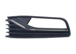 VW Polo Mk7 - Left Side Bumper Grill - With Hole - With Chrome Moulding- 2014-2017