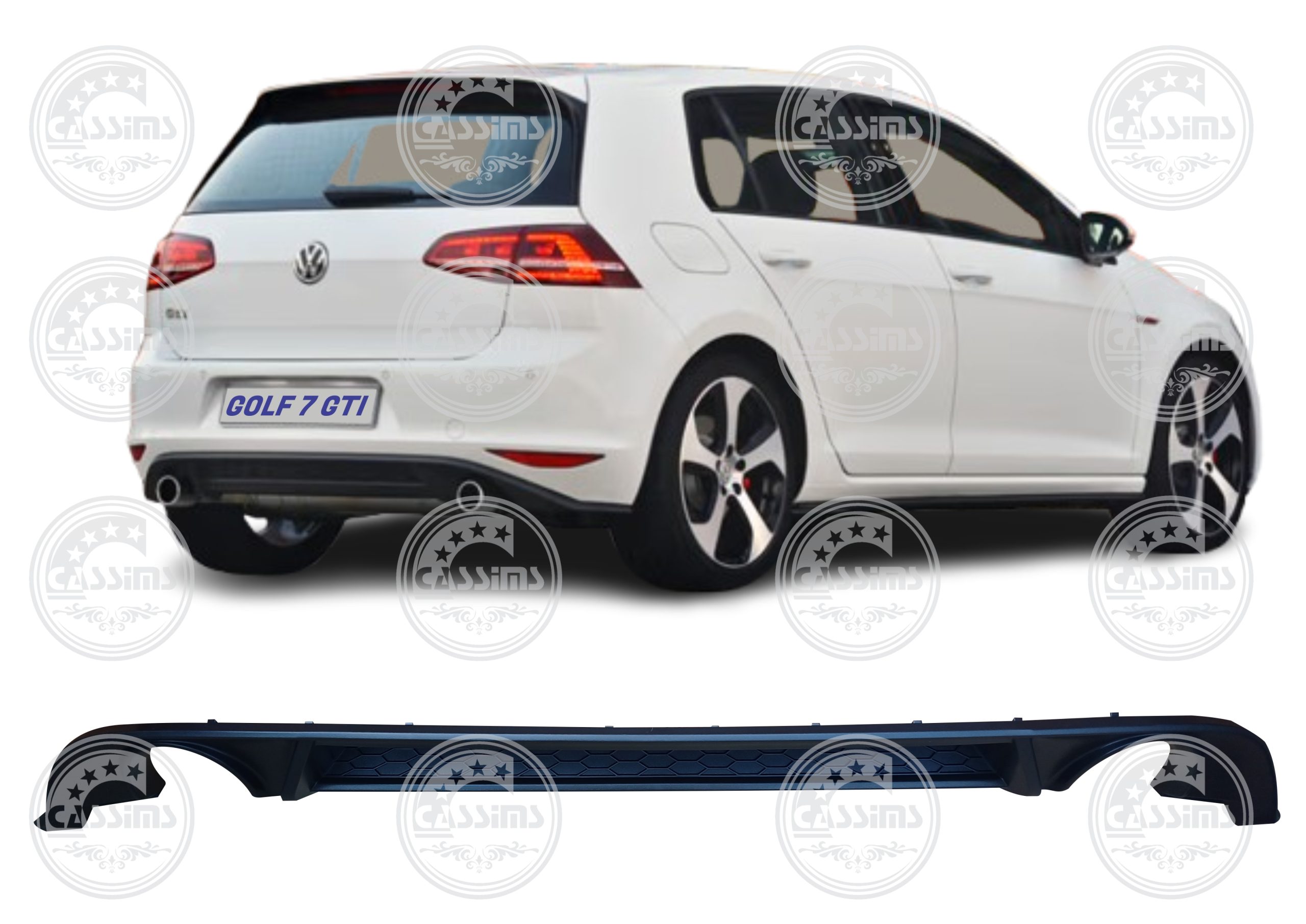 VW Golf 7 GTI Rear Diffuser - 2013-2017