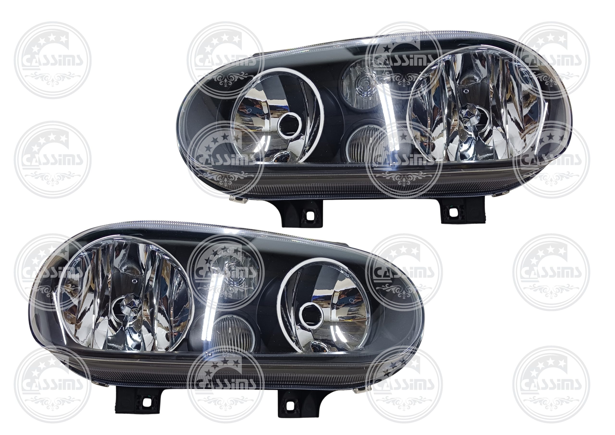 VW Golf 4 / GTI / R32 Black Headlights - 1999-2006